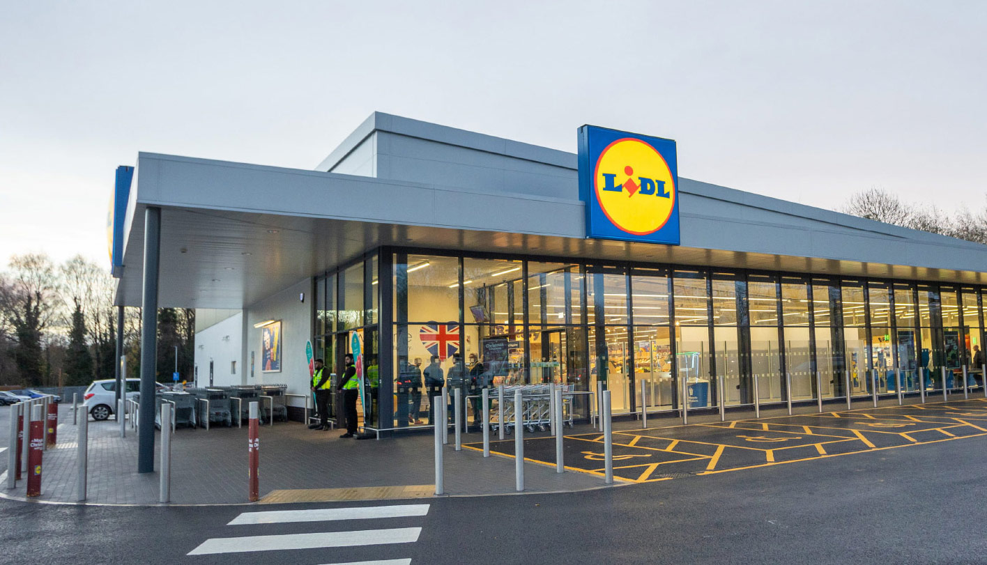 Lidl store in the day time