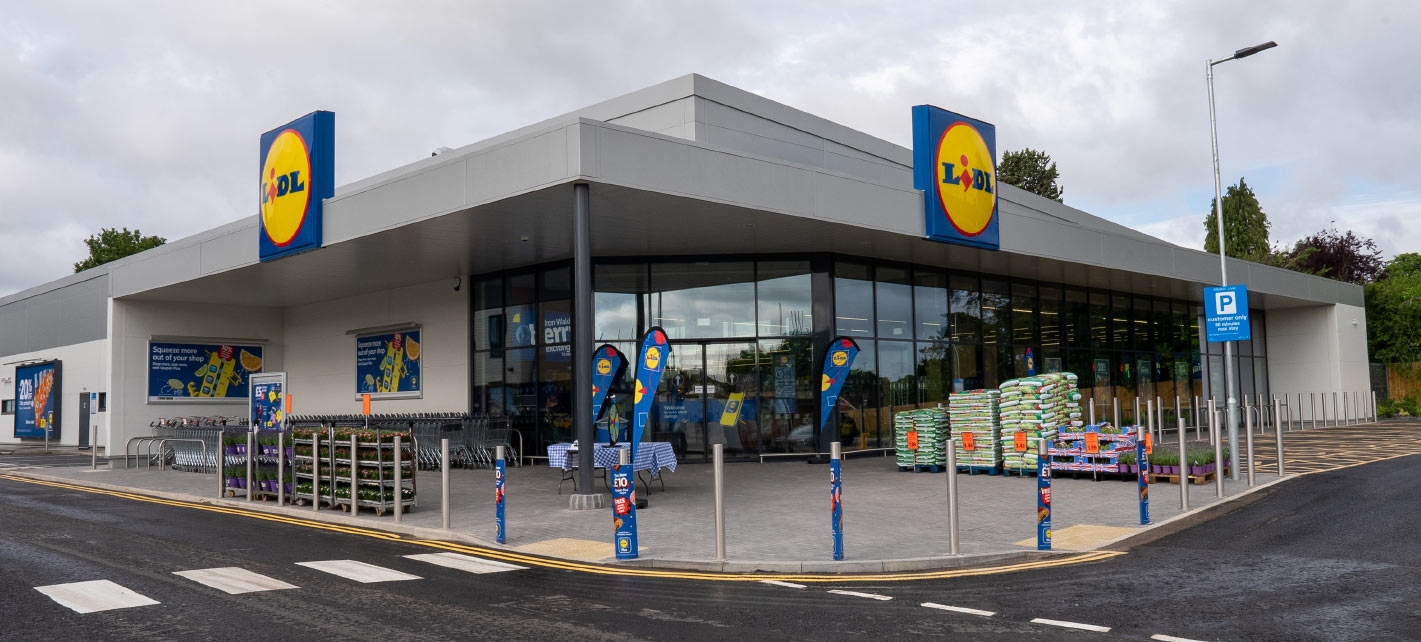 Lidl store in the day time